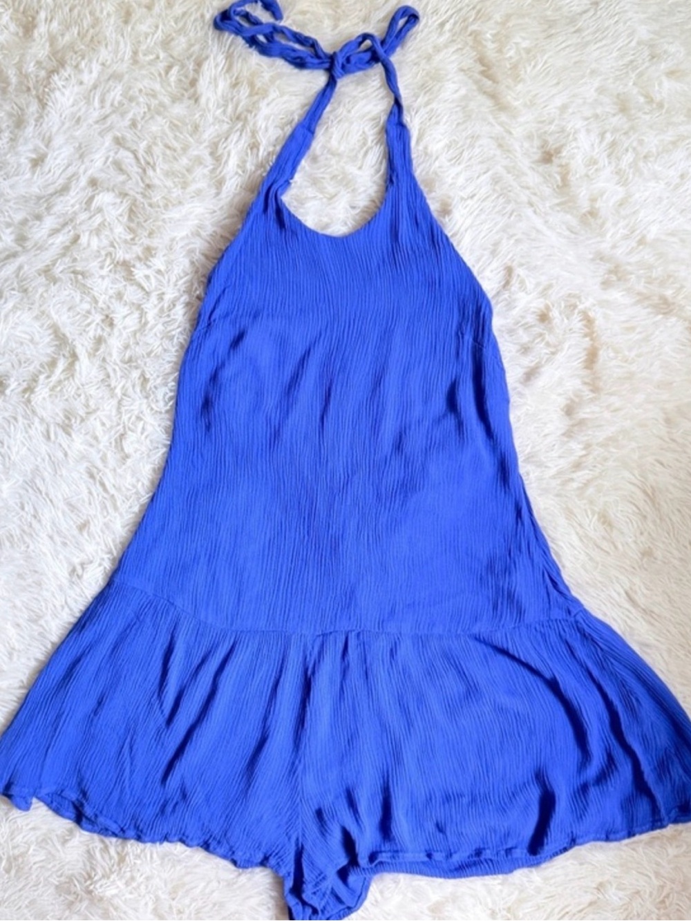 Somedays Lovin Cobalt Blue Halter Romper